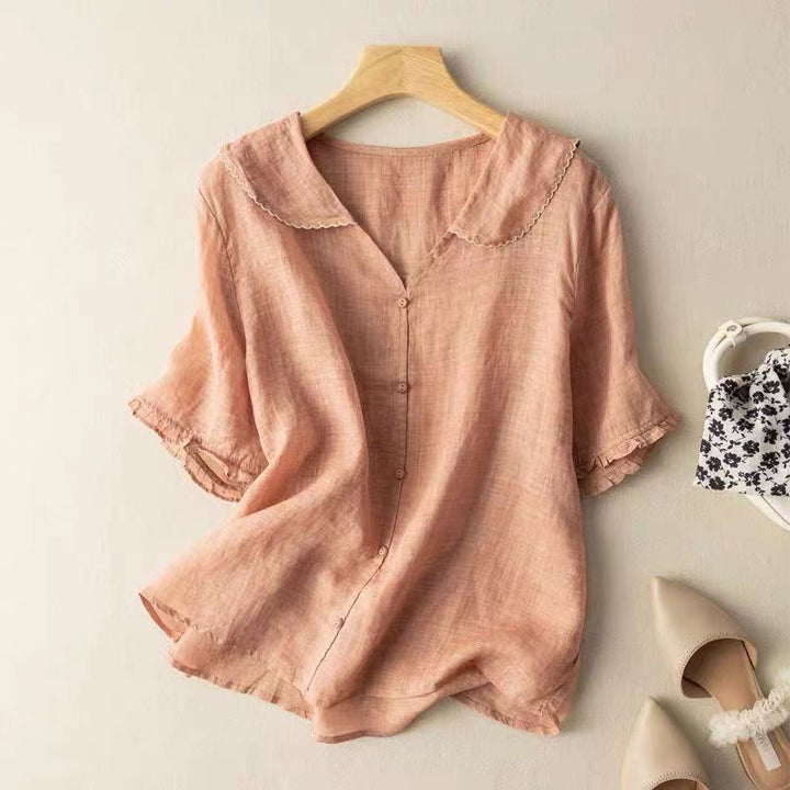 Korina | Vintage Blouse with Button Detail