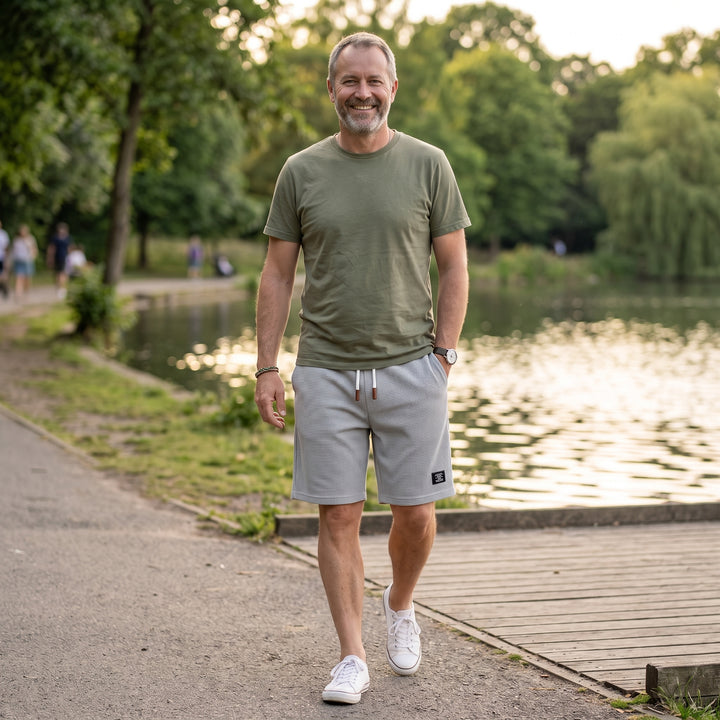 Alex | Lightweight Waffle Knit Shorts