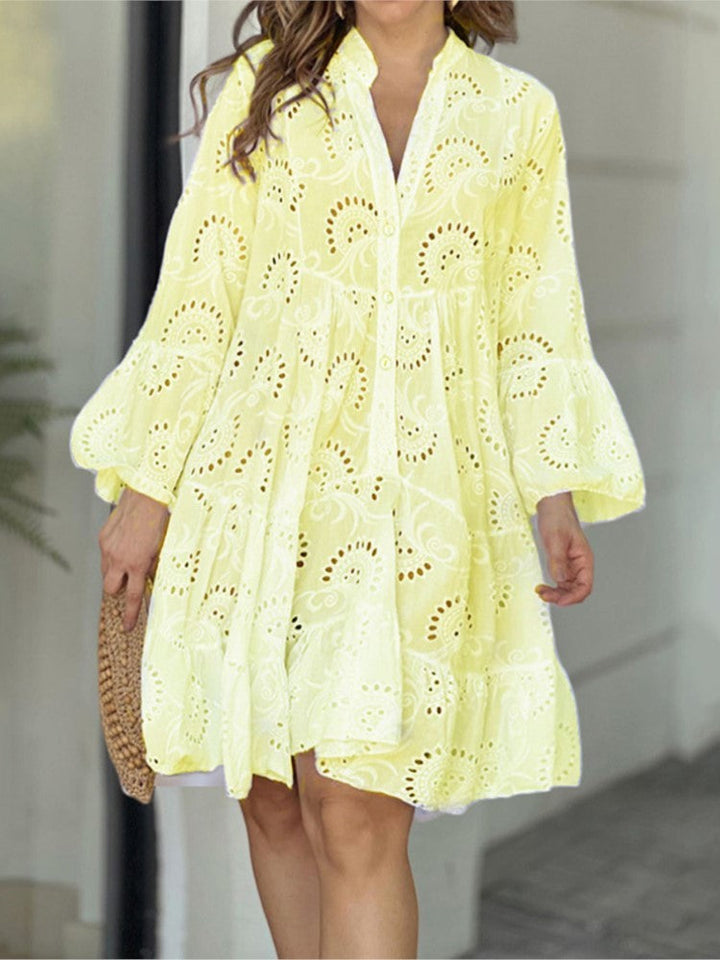 Vivian™ | Pattern Tiered Mini Dress