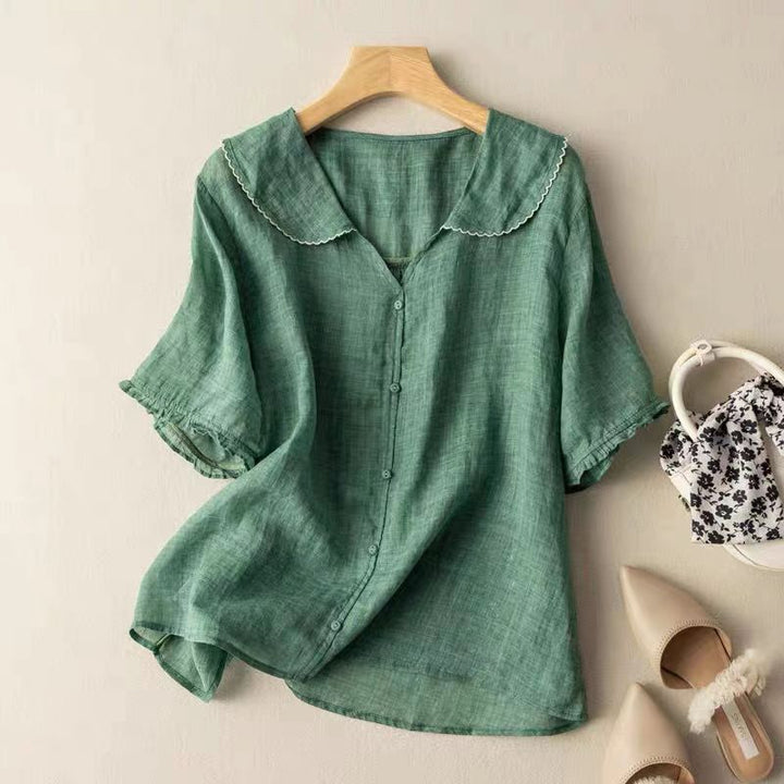 Korina | Vintage Blouse with Button Detail