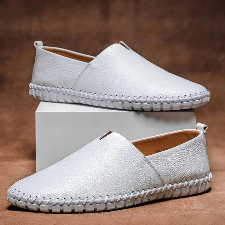 Lukas | Grained Leather Loafers