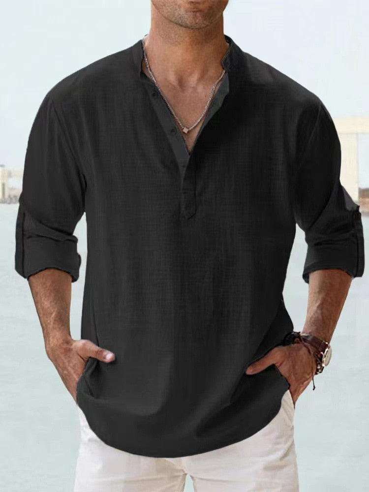 Lucas | Breathable Linen Shirt