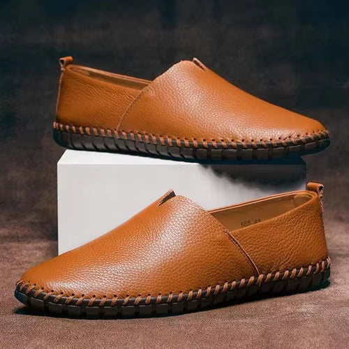 Lukas | Grained Leather Loafers