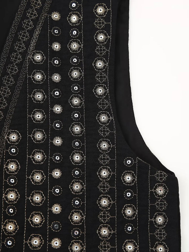 Celestia™ | Sequin Pattern Boho Vest