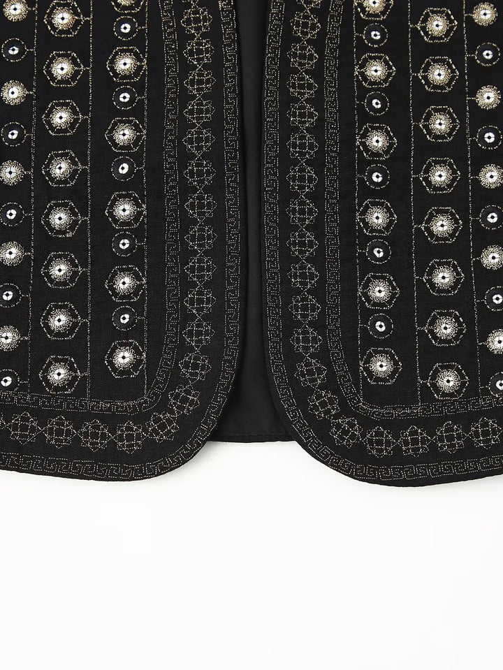 Celestia™ | Sequin Pattern Boho Vest