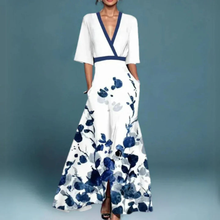 Amelia | Elegant Maxi Dress with Floral Pattern