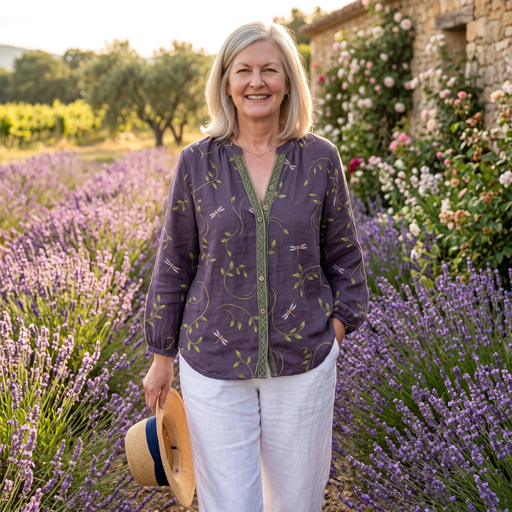 Martha™ | Relaxed Blouse with Nature Print