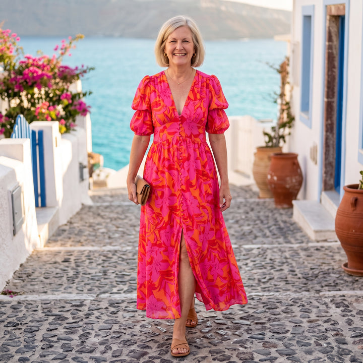 Margaret | Solar Glow Maxi Dress