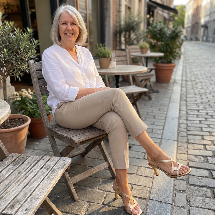 Dina | Golden Summer Charm Heels