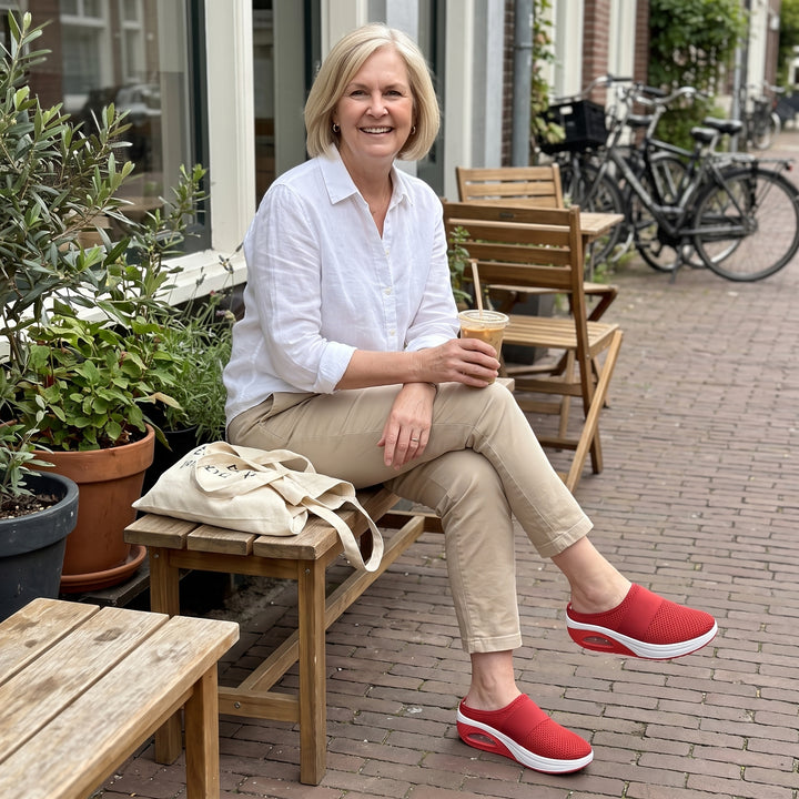Elaine | Breathable Orthopedic Slip-On Mules