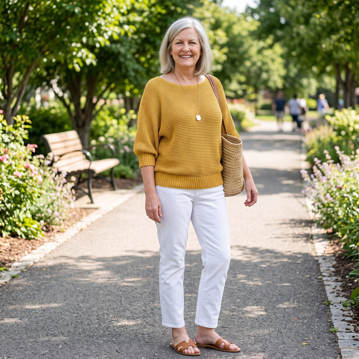 Venus | Lightweight Summer Top with Three-Quarter Sleeves