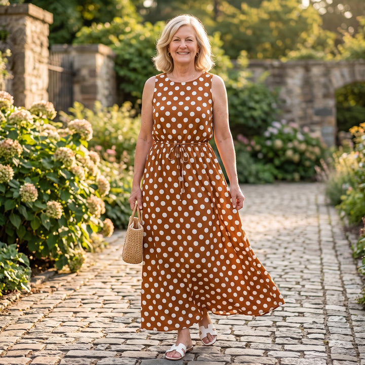 Paula™ | Polka Dot Maxi Dress