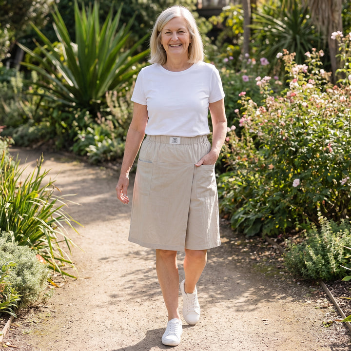 Beverly | Skort with Elastic Waist and Active Freedom Pockets