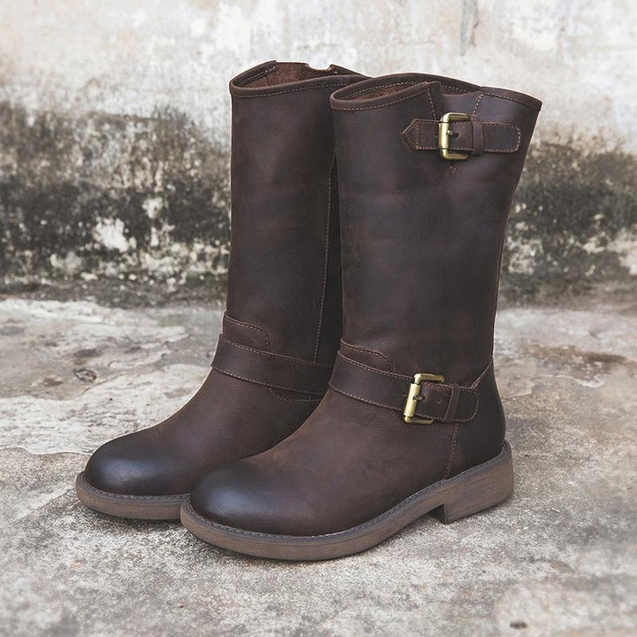 Elise™ | Buckle Boots – Bold Style, Effortless Comfort