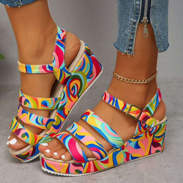Laura | Platform Ankle Strap Sandals