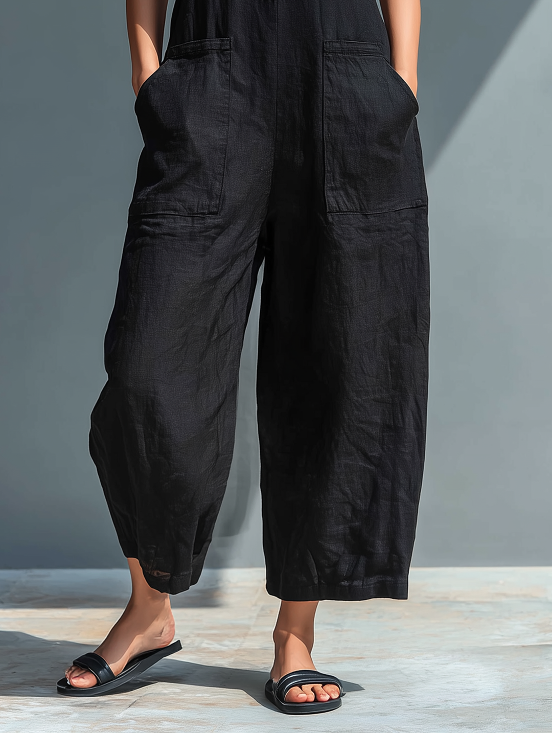 Linda | Sleeveless Linen Jumpsuit