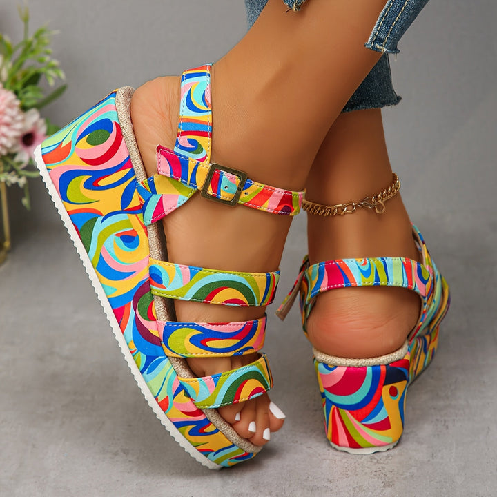 Laura | Platform Ankle Strap Sandals