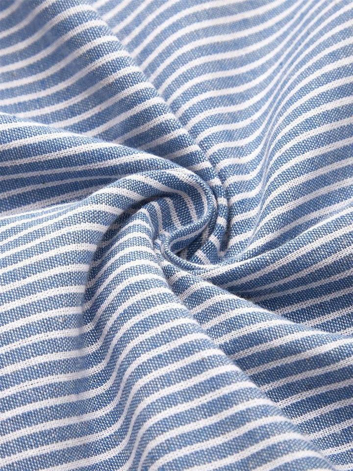 Kay™ | Striped Midi Dress With Buttons