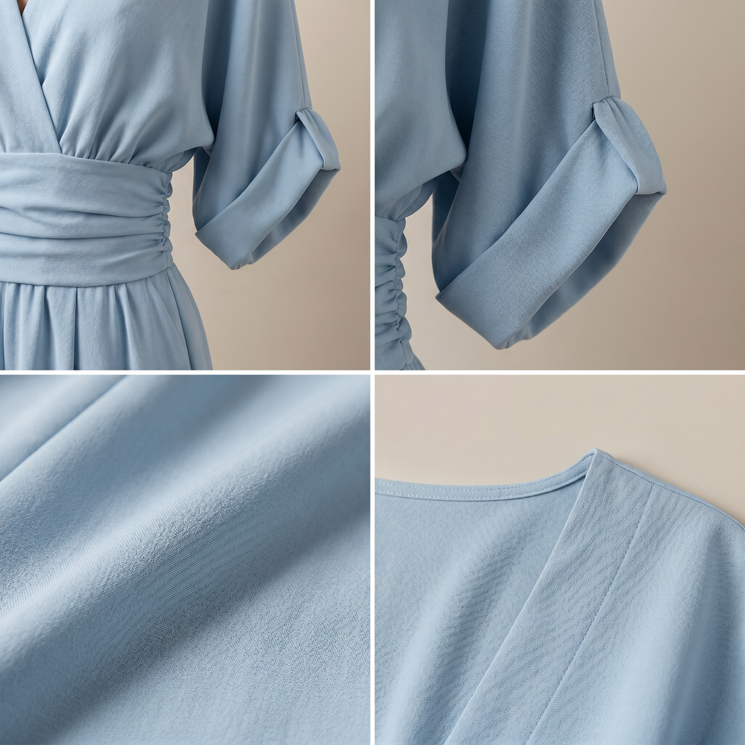 Chloe | Elegant V-Neck High-Waist Jumpsuit