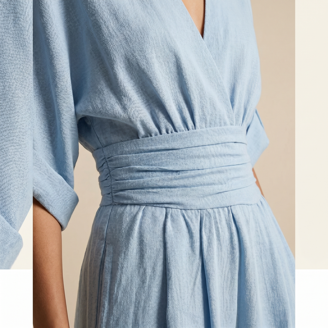 Chloe | Elegant V-Neck High-Waist Jumpsuit