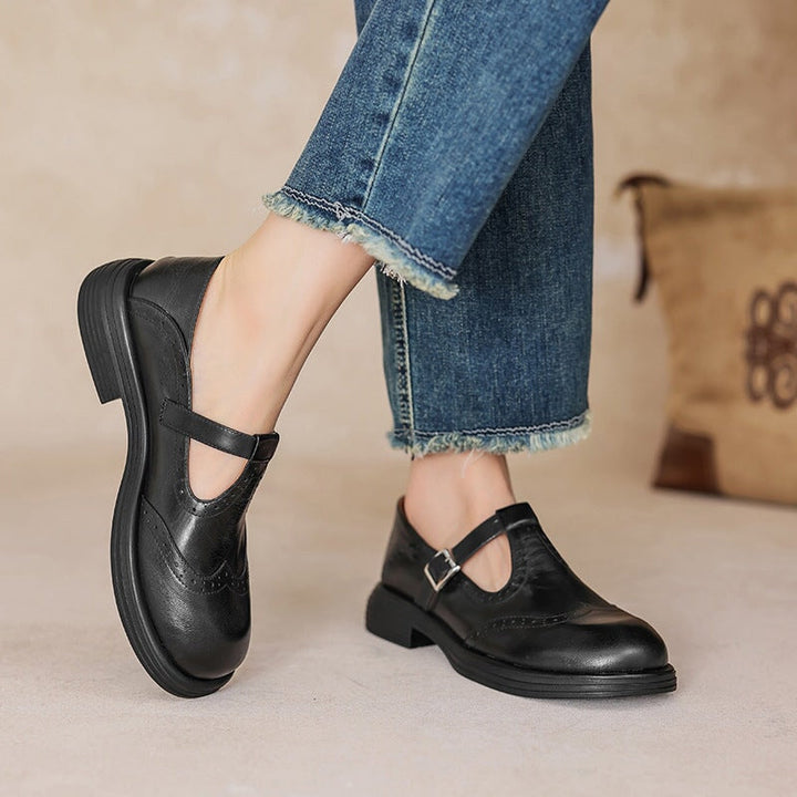 Nina™ | Elegant Vegan Leather Mary Jane Sandal