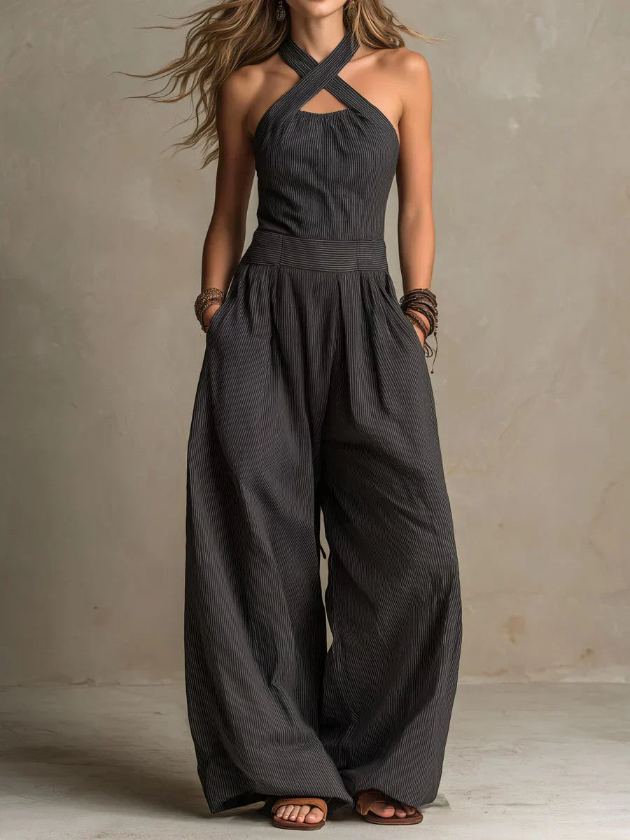 Adriana | Elegant Jumpsuit with Crossed Neckline