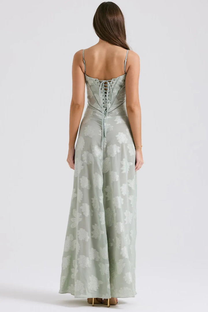 Gretchen™ | Long Summer Dress with Open Back and Adjustable Straps