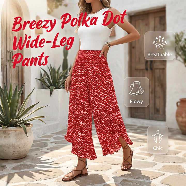Rabiya | Lightweight High-Waisted Wide-Leg Pants for Summer