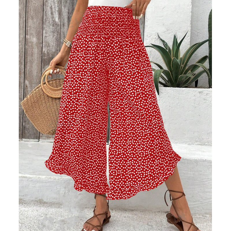 Rabiya | Lightweight High-Waisted Wide-Leg Pants for Summer