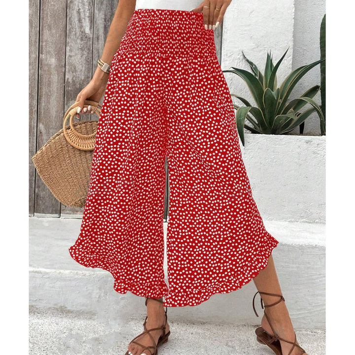 Rabiya | Lightweight High-Waisted Wide-Leg Pants for Summer