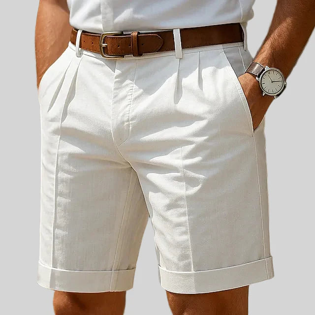 Henry | Summer Pleated Chino Shorts