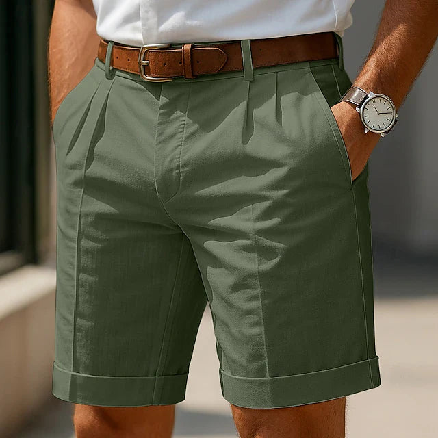Henry | Summer Pleated Chino Shorts